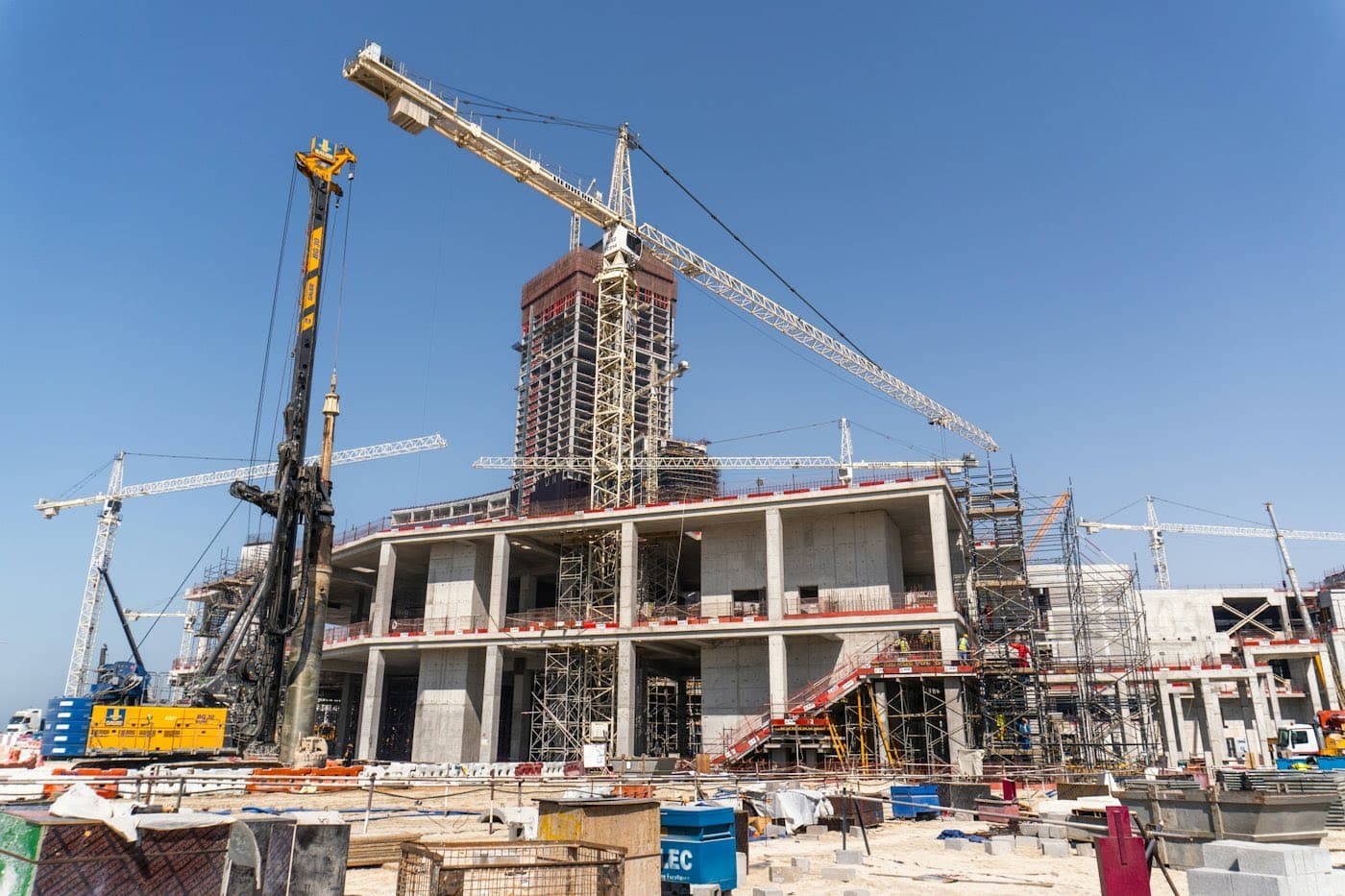Waterfront building under construction